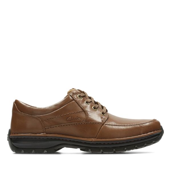 Clarks Mens Sidmouth Mile Wide Fit Shoes Brown | CA-8073462